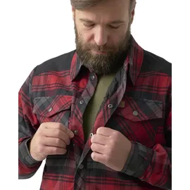Helikon-Tex Winter Warden Shirt Slate Crimson plaid, Größe M