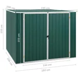 vidaXL Gerätehaus 1,95 x 1,98 m grün