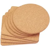 Zicojia Untersetzer Aus Kork, Untersetzer Aus Dickem Kork mit Feinen Partikeln und Hoher Dichte, Hitzebeständiger 7,8-Untersetzer Aus Kork, Tischsets Aus Kork