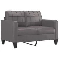 vidaXL 2-Sitzer-Sofa Grau 120 cm Kunstleder