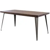 KAWOLA Esszimmertisch KELIO Tisch 120x80cm Holz/Metall - Braun