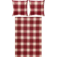 REDBEST Bettwäsche Biber rot | 2X 80x80 cm)