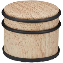 Relaxdays Türstopper Holzoptik Hellbraun 10 x 9 x 9 cm