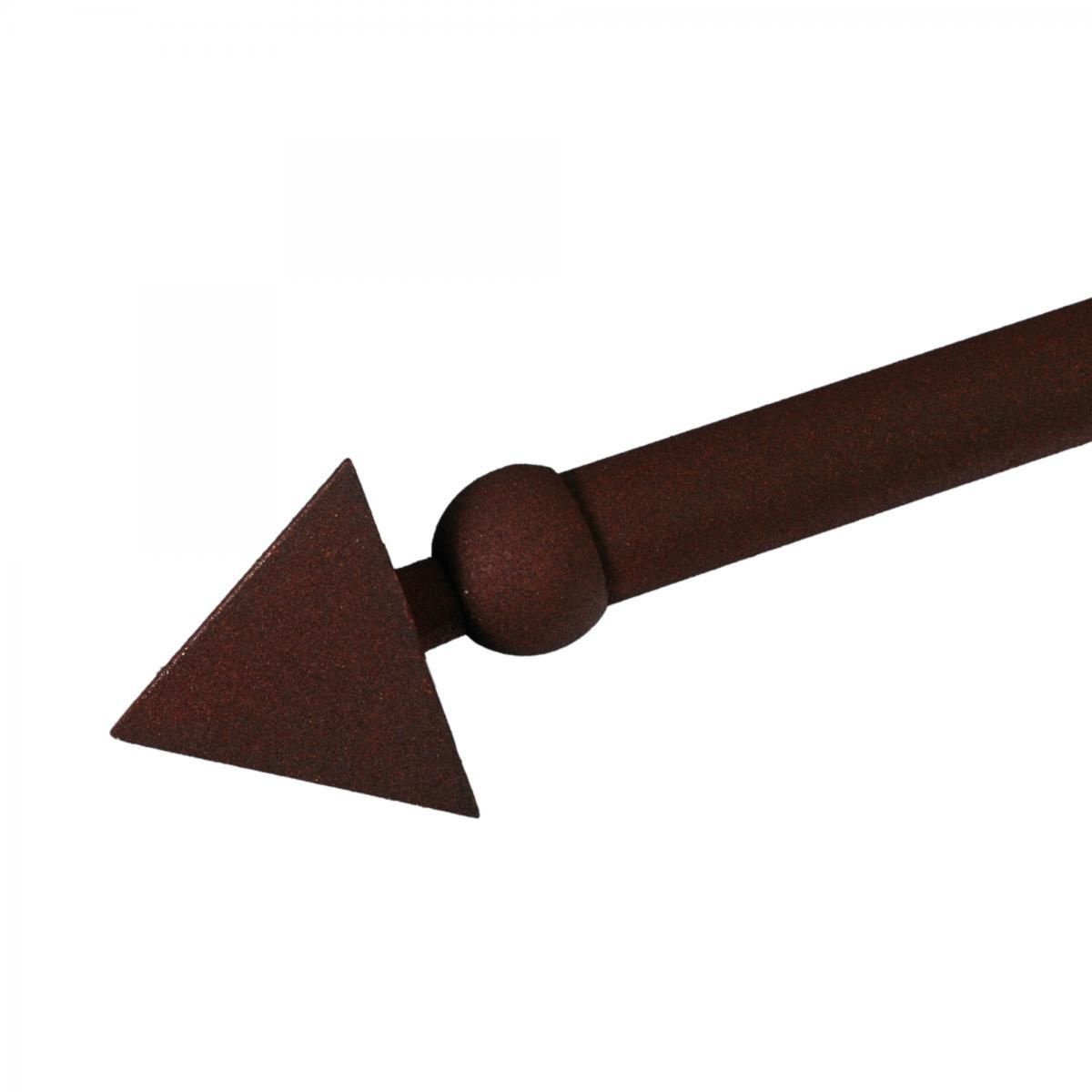 Endstück Spear für Gardinenstangen ø 20 mm, rost, 1 Stück