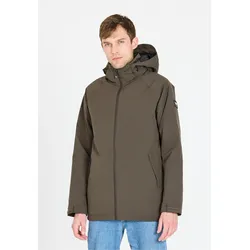 Outdoorjacke WEATHER REPORT "Brennt", Herren, Gr. XL, braun, 90% Polyester, 10% Elasthan, unifarben, casual, normal, ohne Ausschnitt, Jacken, mit wasserabweisender Membran