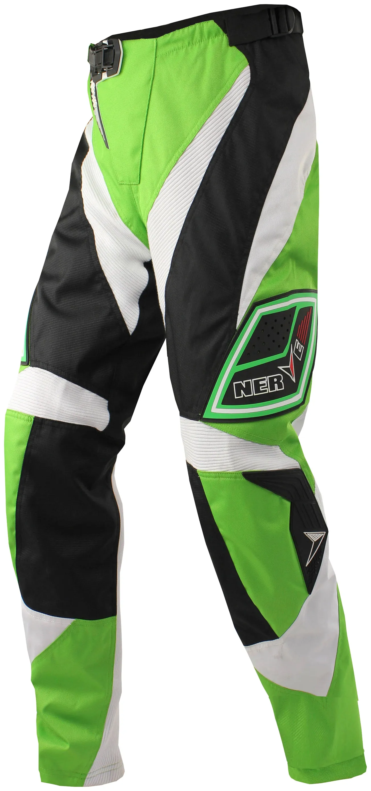 Motorradhose NERVE "Nerve Motocross" Gr. M, grün, Hosen, M, N-Gr, Obermaterial: 100% Polyester