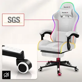 huzaro Force 4.7 RGB Gaming-Stuhl Weiß PC