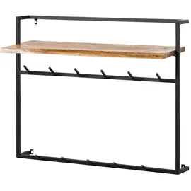 MASSIVMOEBEL24.DE Wandgarderobe Melbourne 100 x 30 x 80 cm Natur