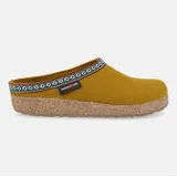 Haflinger Haflinger Grizzly Franzl Filzclog aus reinem Wollfilz Hausschuh gelb 47 EU