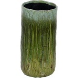 BigBuy Home Vase grün Keramik 21 x 21 x 41 cm
