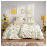Estella Bettwäsche Lumina Mako-Satin - gelb - BL 155x220 cm