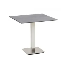 Niehoff Bistro Edelstahl quadratisch - 68 x 68 cm HPL Granit-Design