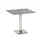Niehoff Bistro Edelstahl quadratisch - 68 x 68 cm HPL Granit-Design