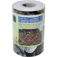 Floraworld PVC Sichtschutzstreifen 0,19 x 20,5 m bruchstein/optik