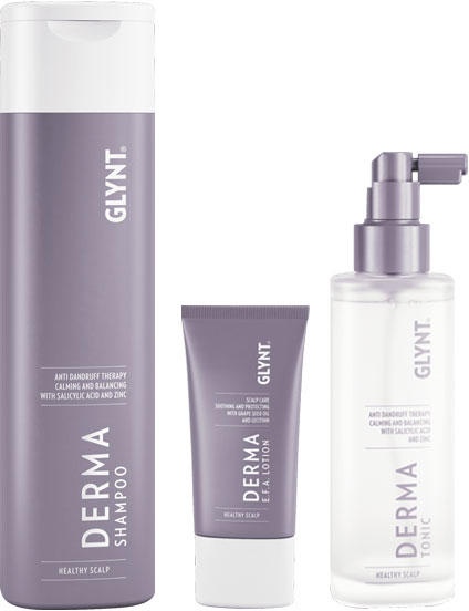 GLYNT DERMA Wohlbefinden & Kopfhaut in Balance Set (Shampoo 250 ml + Lotion 50 ml + Tonic 100 ml)