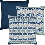 Erwin Müller Kissenhülle 3er-Pack dunkelblau Größe 40x40 cm