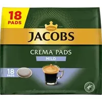 Jacobs Kaffeepads Crema Pads, Mild, 18 Pads