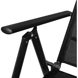 vidaXL Garten-Essgruppe 5-tlg. Schwarz