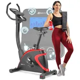 Hop-Sport Heimtrainer HS-005H Host Ergometer elektrisch Fitnessbike Computer - Rot - Rot/Schwarz