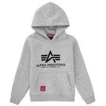 Alpha Industries Basic Kapuzenpullover Grey Heather 8 Jahre