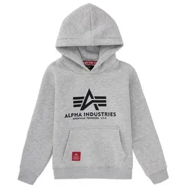 Alpha Industries Basic Kapuzenpullover Grey Heather 8 Jahre