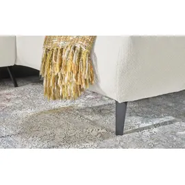 bobb Eckcouch Webstoff 3-Sitzer Beige