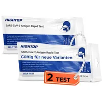 Antigen Schnelltest - 2 Stk. - SARS-CoV-2 Selbsttest für Zuhause - Ergebnis in 15 Minuten - Nasenabstrich hygienisch einzeln verpackt
