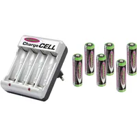 Jamara 153085 - Ladegerät Charge Cell VE6 AA 1.2V,