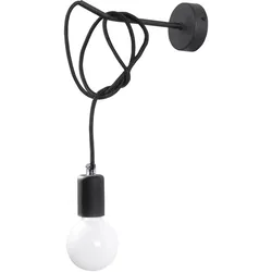 Wandleuchte EDISON schwarz