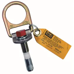 3M DBI-SALA Stahl D-Ring-Anschlagpunkt für Beton, visueller Installations-Indikator, Set mit 1 Bolzen, geprüft nach EN795:1996 Klasse A
