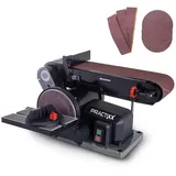 Practixx Band- und Tellerschleifer PX-BTS-370 Practixx - Schleifmaschine für Holz 370W Ø150mm Schleifteller Bandlänge 100x915mm inkl. 6-tlg Schleifset