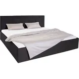 Westfalia Schlafkomfort Polsterbett, schwarz, B:210cm H:98cm L:210cm, Bezug Bett: 100% Polyester;Bonnell-Federkernmatratze: 51% Polypropylen, 39% Polyester, 10% Baumwolle;Kaltschaummatratze: 100% Polyester, Bezug abnehm- und waschbar bis 60C, WESTFALIA SCHLAFKOMFORT, Betten,