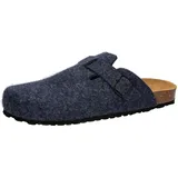 Lico Herren Pantolette Bioline Clog Nature, blau, 48 EU - 48 EU