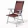 Mojawo Garten Klappstuhl 54 x 54 x 106 cm silbergrau/schokobraun 2 St.