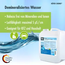 Höfer Chemie Destilliertes Wasser 4 x 10 l