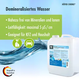 Höfer Chemie Destilliertes Wasser 4 x 10 l