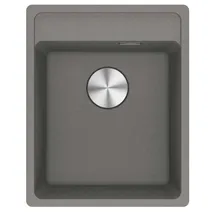 Franke MRG 210-37 A links flächenbündig Steingrau/Fragranit Druckknopfventil 1350 x 370 mm