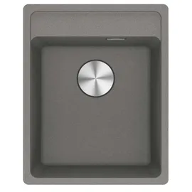 Franke MRG 210-37 A links flächenbündig Steingrau/Fragranit Druckknopfventil 1350 x 370 mm