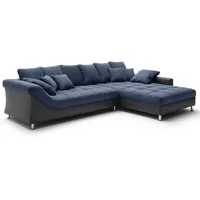 Roller Ecksofa - blau-anthrazit - beidseitig montierbar