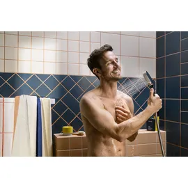 Hansgrohe Activera Select S Duschkopf 95, 2 Strahlarten, EcoSmart mit WaterBoost, 28035000, Farbe: Chrom,
