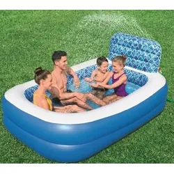 BESTWAY 54451 Family Pool Waterfall OasisTM mit Sprinkler, 254x178x140 cm