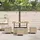 vidaXL Garten Essgruppe 4-tlg. Beige