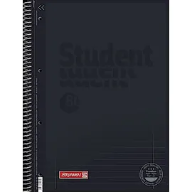 Brunnen Collegeblock onyx A4 liniert schwarz