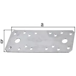GAH-ALBERTS Flachverbinder - Stahl sendzimirverzinkt mit CE-Kennzeichnung - 133 mm