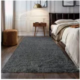 OTTO home Hochflor-Teppich Banji, rechteckig, Höhe: 37 mm, Uni Farben, weich und flauschig, auch als Läufer & in rund erhältlich grau 60 cm x 90 cm x 37 mm