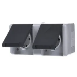 Jung SCHUKO-Steckdose 2-fach 16A 250V 8220-1 W