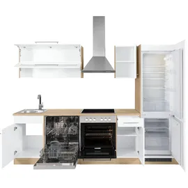 kochstation Küchenzeile KS-Eton 270 cm weiß