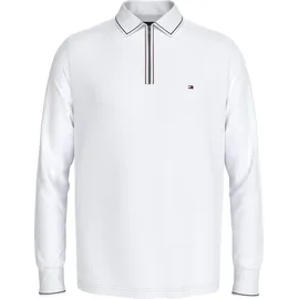 Tommy Hilfiger Langarm-Poloshirt »LS ZIP RWB DETAIL REG POLO«, weiß