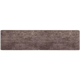 vidaXL Teppichläufer MARSA Grau 450 x 80 cm Polyester und PVC
