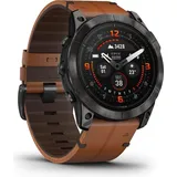 51 mm schwarz/carbongrau Titan mit Lederarmband